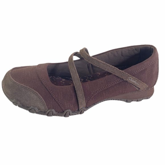 skechers heathered bungee strap mary janes